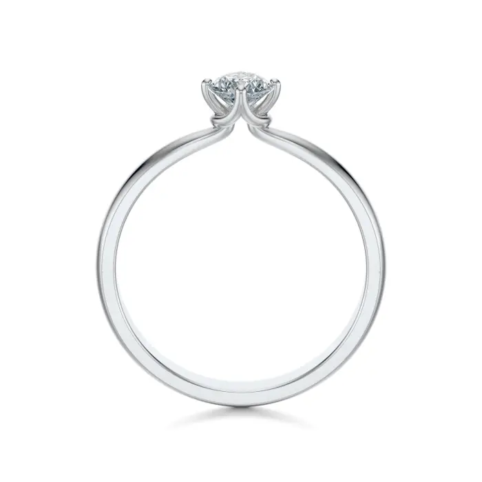 Pierścionek z białego złota z diamentem AJPZ_066